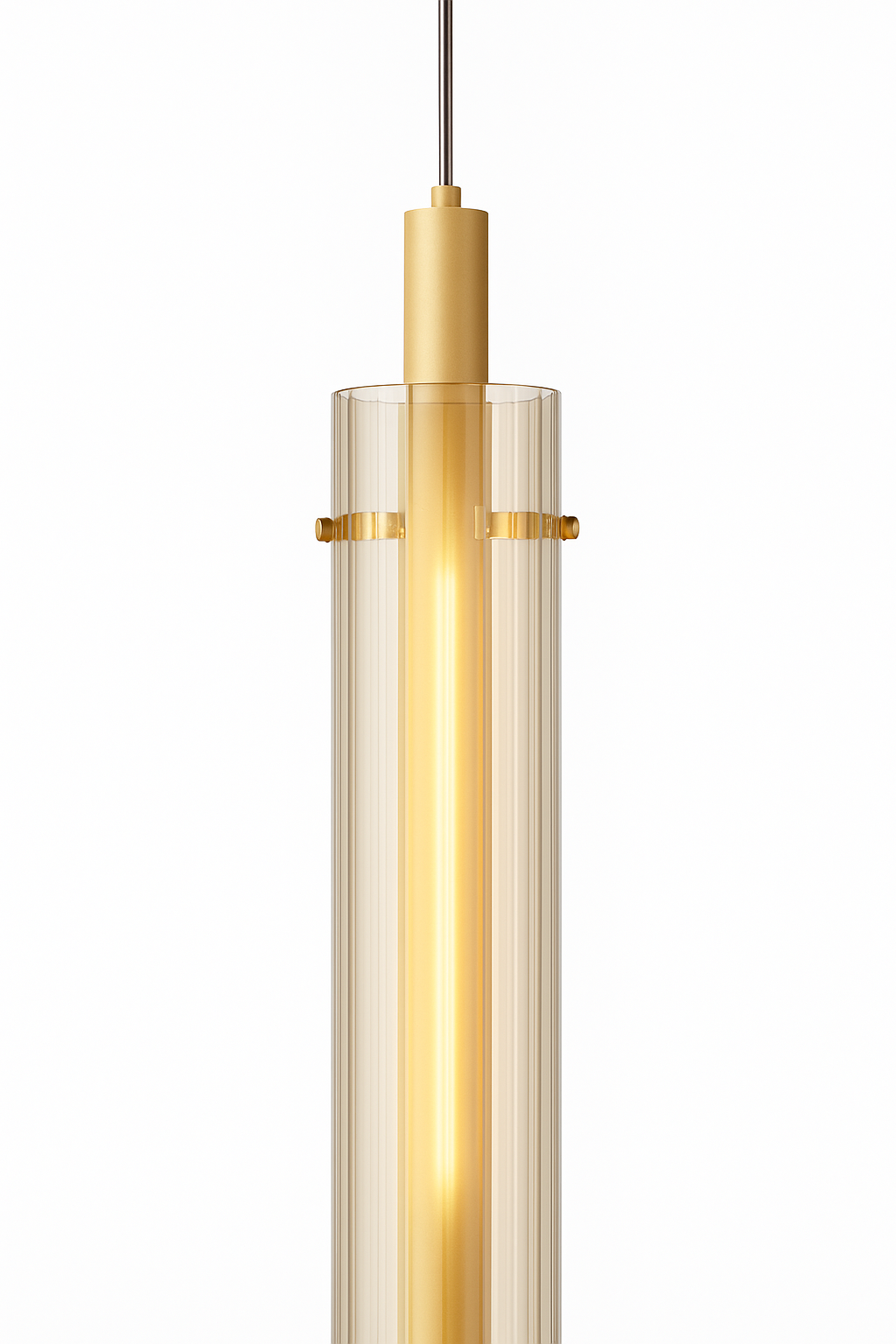 Selena – Moderne Pendelleuchte, Goldmessing