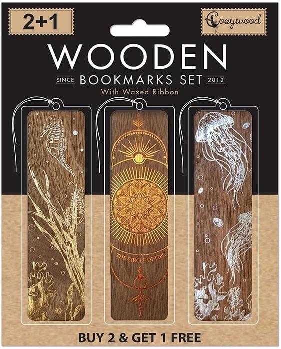 Lesezeichen Aus Holz, 2+1 Gold