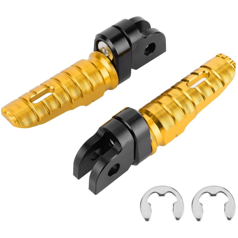 Paar Vordere Motorradfußrasten, Links Und Rechts, Für Mt-03, Mt-25, Mt-07, Mt-09, R3, Xj6 (gold)