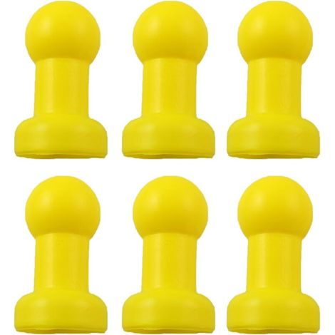 Ulisem Set Mit 6 Trampolinstangenkappen Aus Stahl (25 Mm Durchmesser), Kunststoff-ballschutz, G-förmigem Sicherheitsnetz Und Schutzhülle Für Den Trampolinrahmen