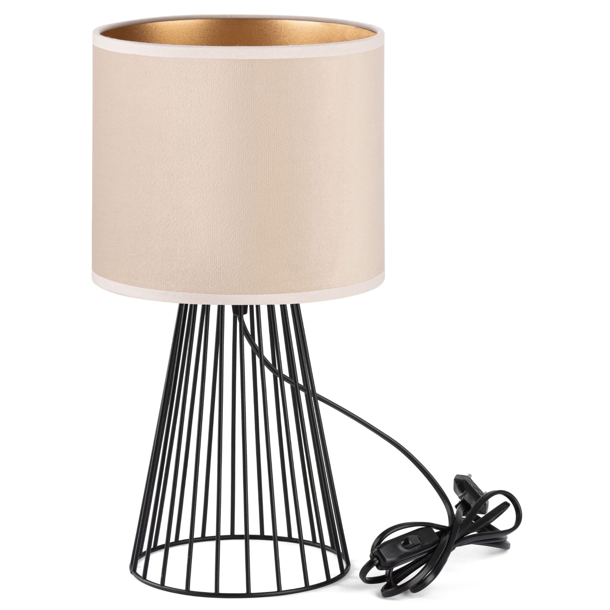Tornado-lampe Asbg Samt Beige-gold