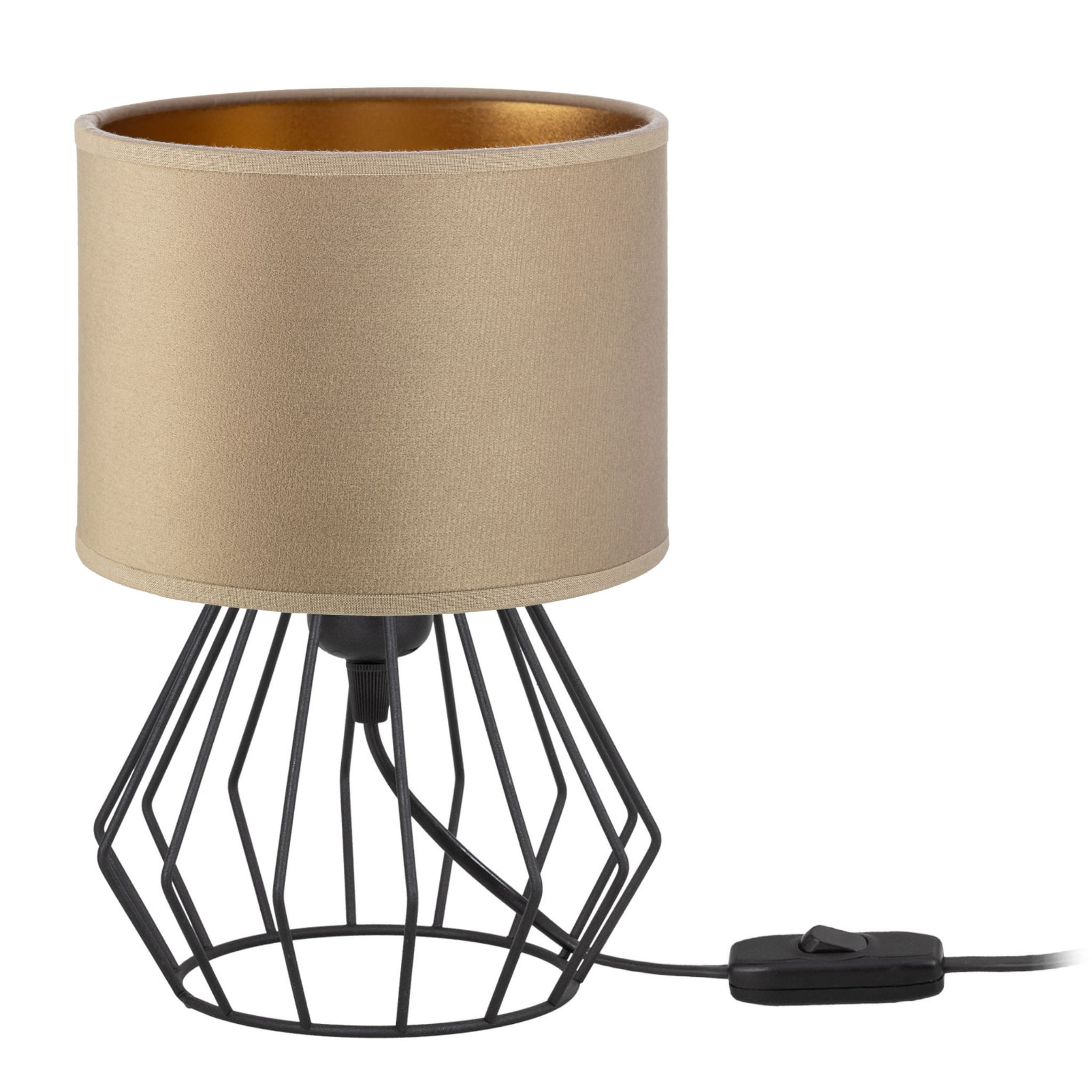 Tornado Amb-lampe, Samt In Cappuccino-gold