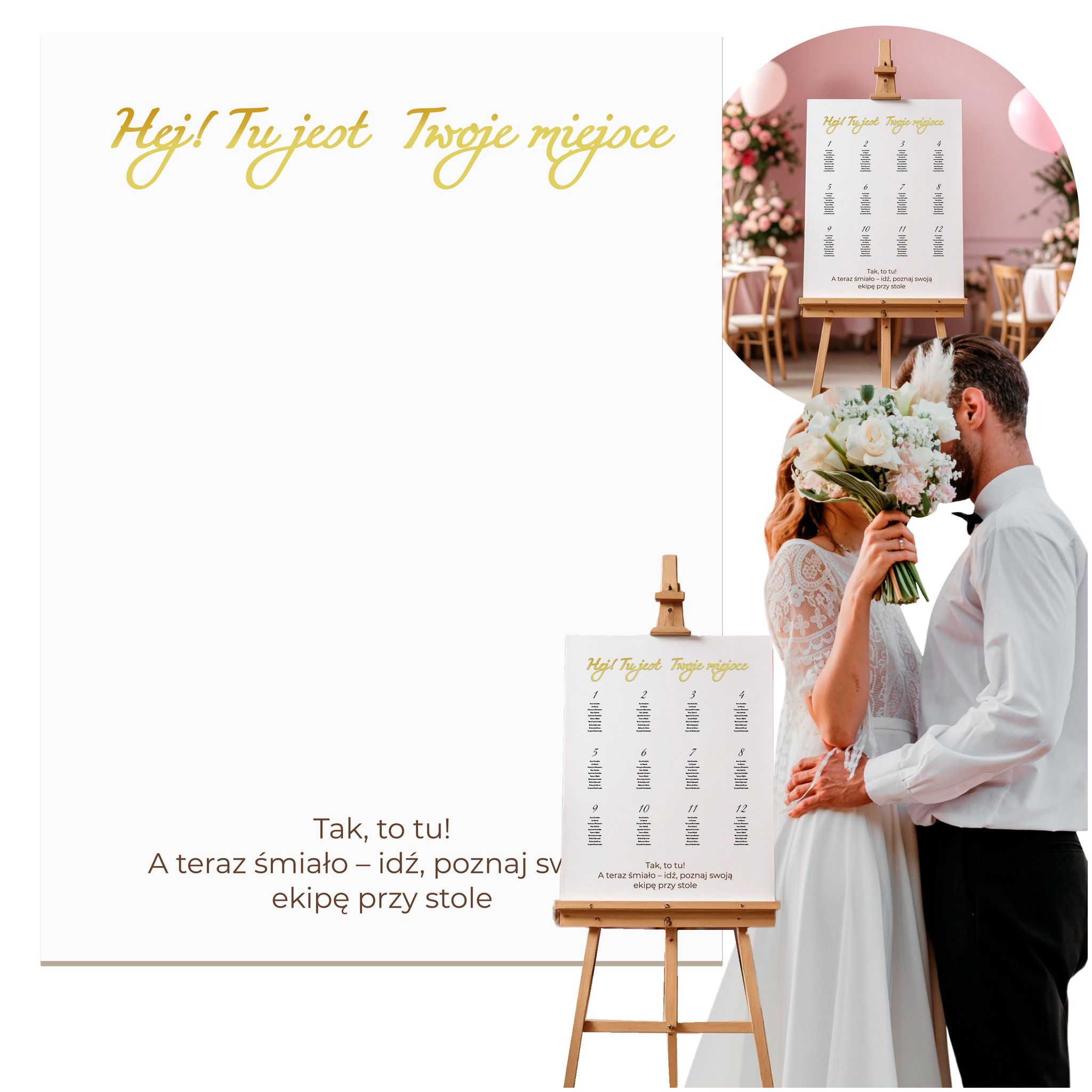 Willkommensschild Hochzeit Tischpläne Inschrift Goldene Buchstaben