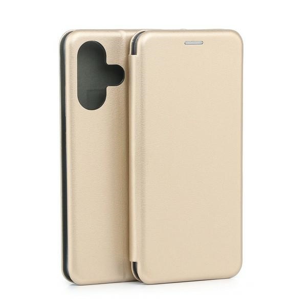 Hülle Für Infinix Hot 30 – Beline Book Magnetische Goldhülle