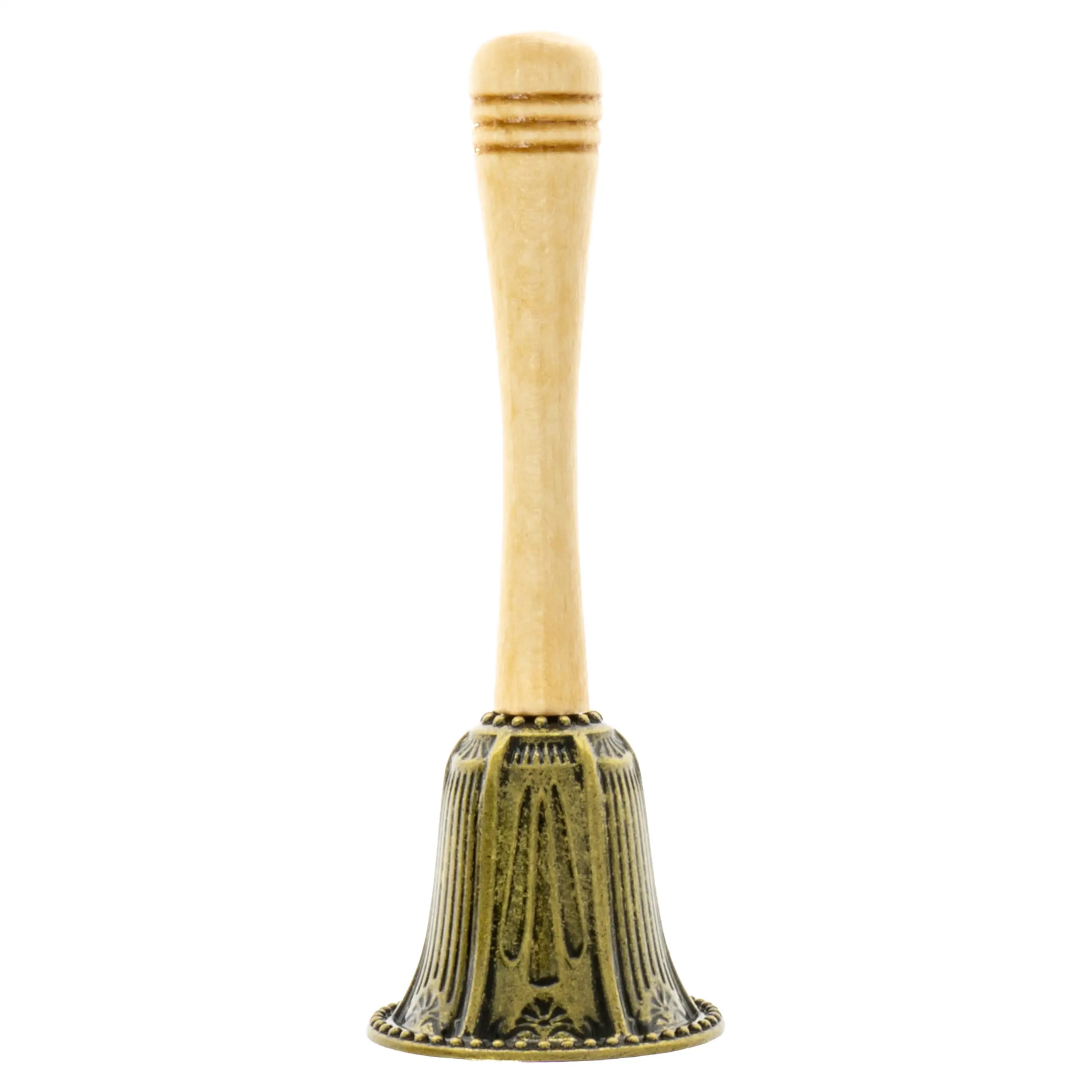 Handglocke Für Einen Knaben Zur Fronleichnamsprozession, Altgold, 13 Cm