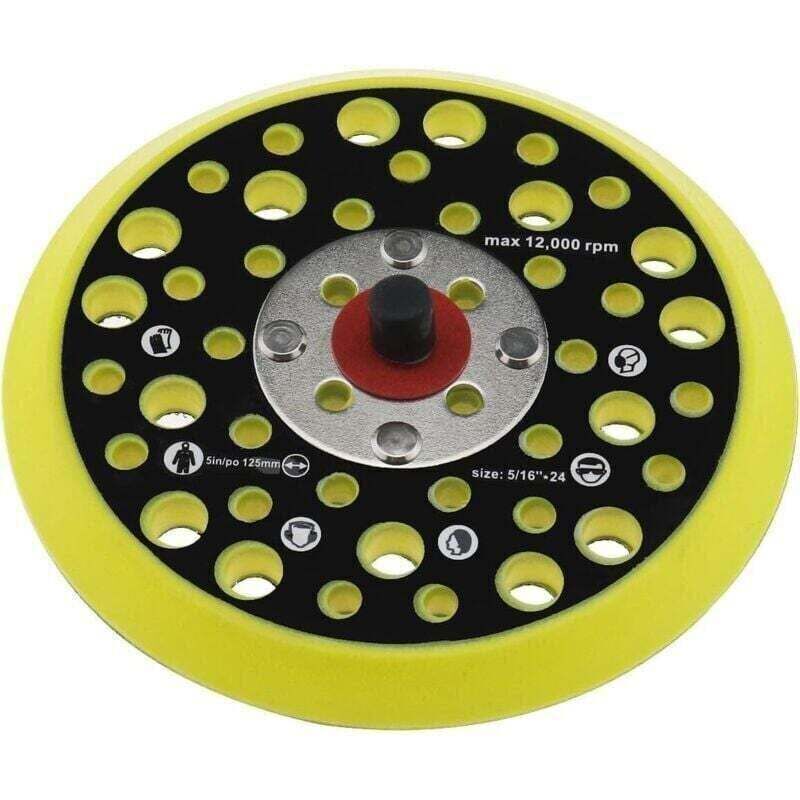125 Mm (5 Zoll) Stützplatte, Kompatibel Mit Mirka Ceros Deros, 44 Löcher, 5/16"-drahtklemmung, Schleiferhaken, Elektrowerkzeugzubehör