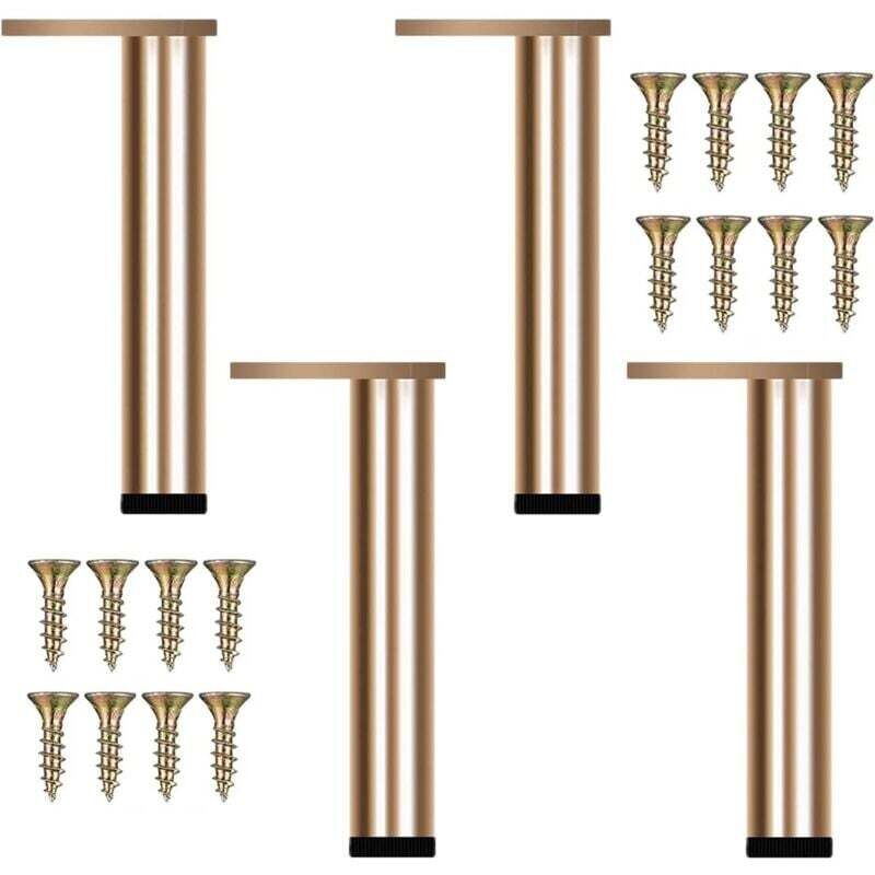 4er-set Verstellbare Möbelfüße Aus Goldfarbenem Metall, Moderne Sofabeine, Ersatzbeine Für Couchtisch, Tv-ständer, Badezimmerschrank