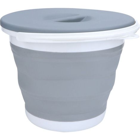 Zusammenfaltbarer Und Tragbarer Wasserbehälter, Faltbarer Eimer Zum Autowaschen, Angeln, Reisen Und Campen