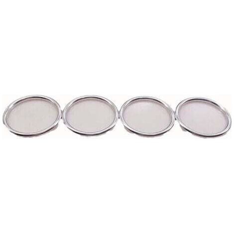 Audi A1 Lüftungsgitter-schutzring Aluminium 14-17 Silber