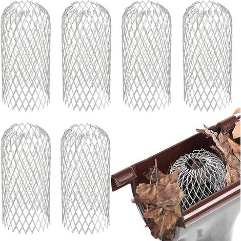 6-teiliges Set, Dachrinnenfilter, Aluminium-dachrinnenschutz, Laubfilter, Erweiterbares Filtersieb, Metall-dachrinnenschutz Für Haus, Traufe, Graben, Kanalisation