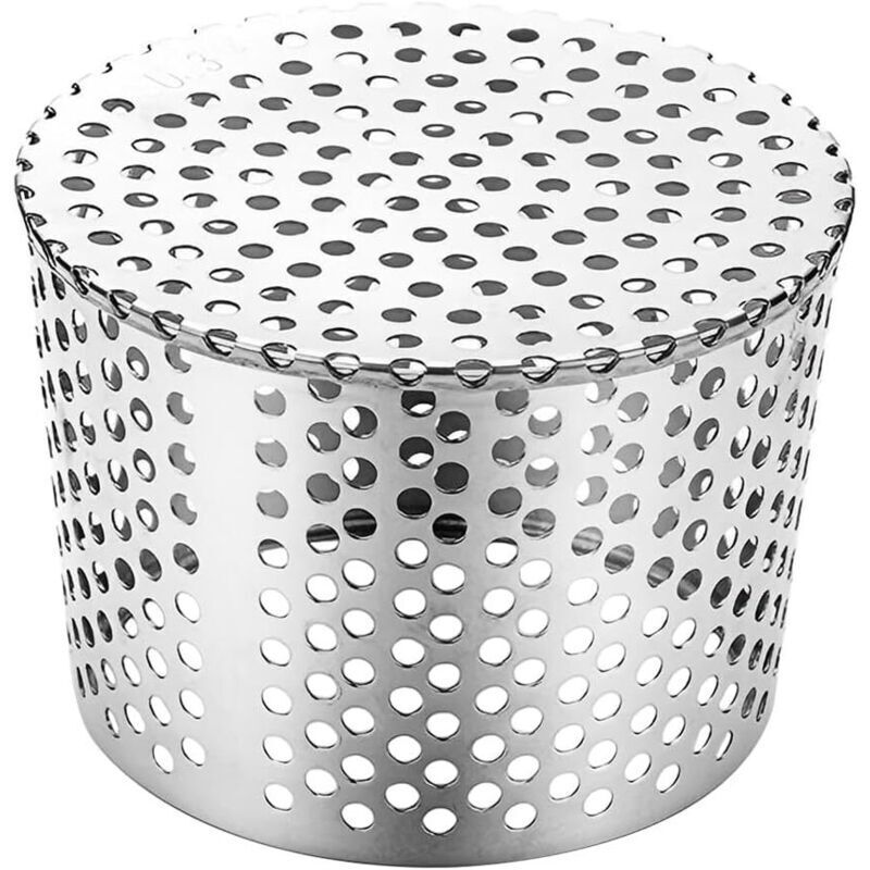 1 Stück Edelstahl-dachrinnenschutzgitter, Verhindert Laub Und Verstopfungen, Mit Maschengewebefilter, Für Durchmesser Von 110 Bis 125 Mm