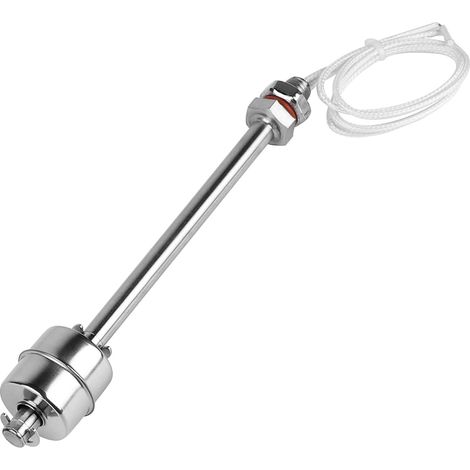 Schwimmerschalter Aus Edelstahl, 150 Mm, Vertikaler Wasserstandssensor M10, Wasserstandsregler 0–230 V