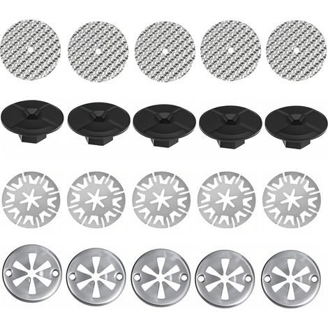 20-teiliges Hitzeschutzblech-reparaturset, Reparaturset Für Auspuffabdeckungen Aus Manganstahl, Klemmscheiben, Hitzeschutzplatte, Kompatibel Mit