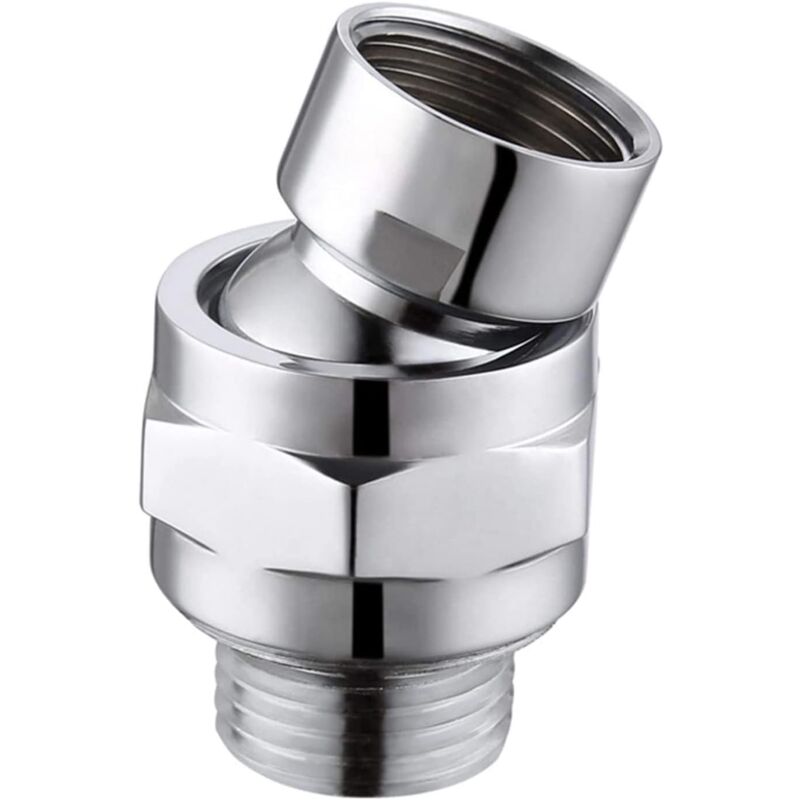Verstellbares Messing-schwenkgelenk, Duschanschluss-schwenkgelenk, Duschgelenk-adapter, Geeignet Zum Anschluss Von Duschköpfen Und Wasserleitungen, Silber
