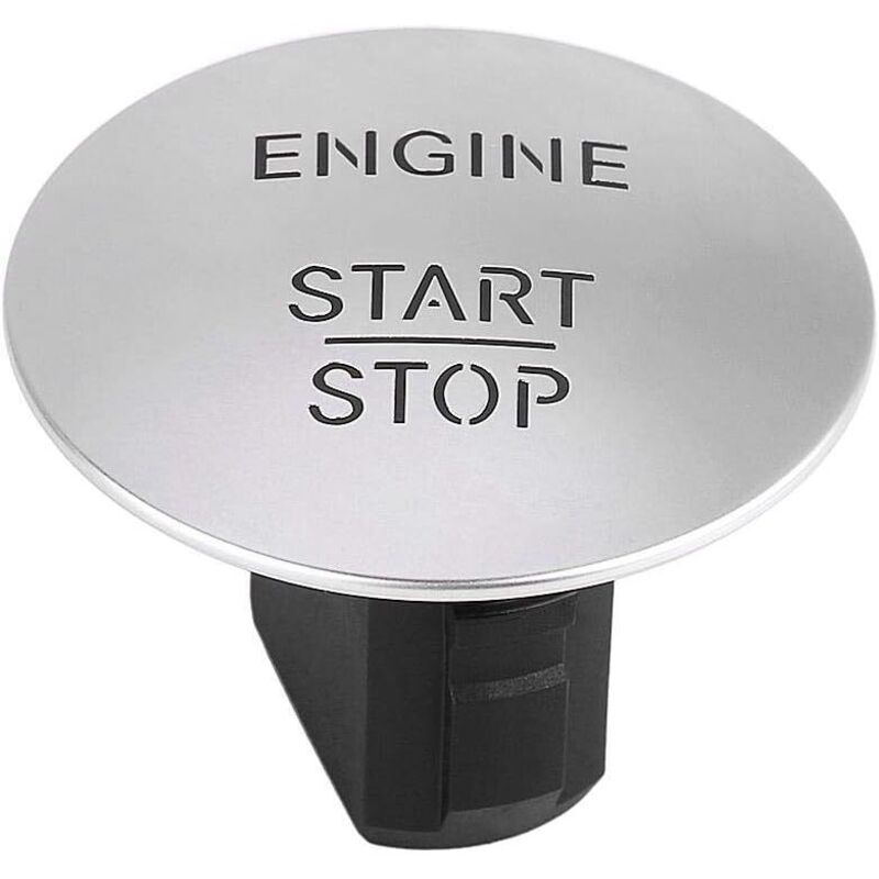 Motorstartknopf – Keyless-go-start-stopp-motor-druckknopf-zündschalter, Kompatibel Mit Mercedes 2215450714, Silber