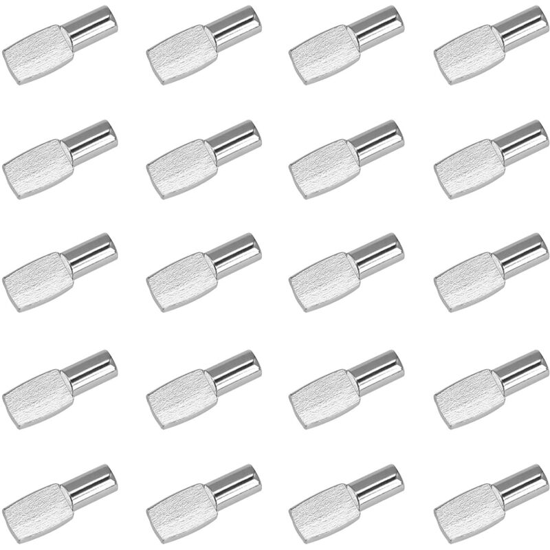 20 Stück Regalstifte 5 Mm X 19 Mm, Verstärkte Trennwandstifte, Regalstützen Für Unterhaltungsregale, Silber