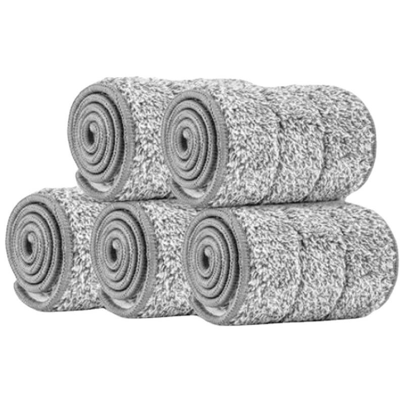 Ersatz-mopp-köpfe, 5 Stück 32 X 10 Flache Bodenwischköpfe, Mit Mikrofaser Gefülltes Tuch, Sprühmopp, Sichtbare, Waschbare Nass- Und Trocken-tuchpads Für Zuhause, Büro, Hartholz, Marmor, Fliesen