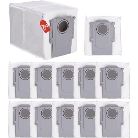 12 Staubbeutel Für Roborock Q Revo/qrevo Pro/qrevo Maxv Staubsauger – Ultrafeine Fasern – Hocheffiziente Filtration