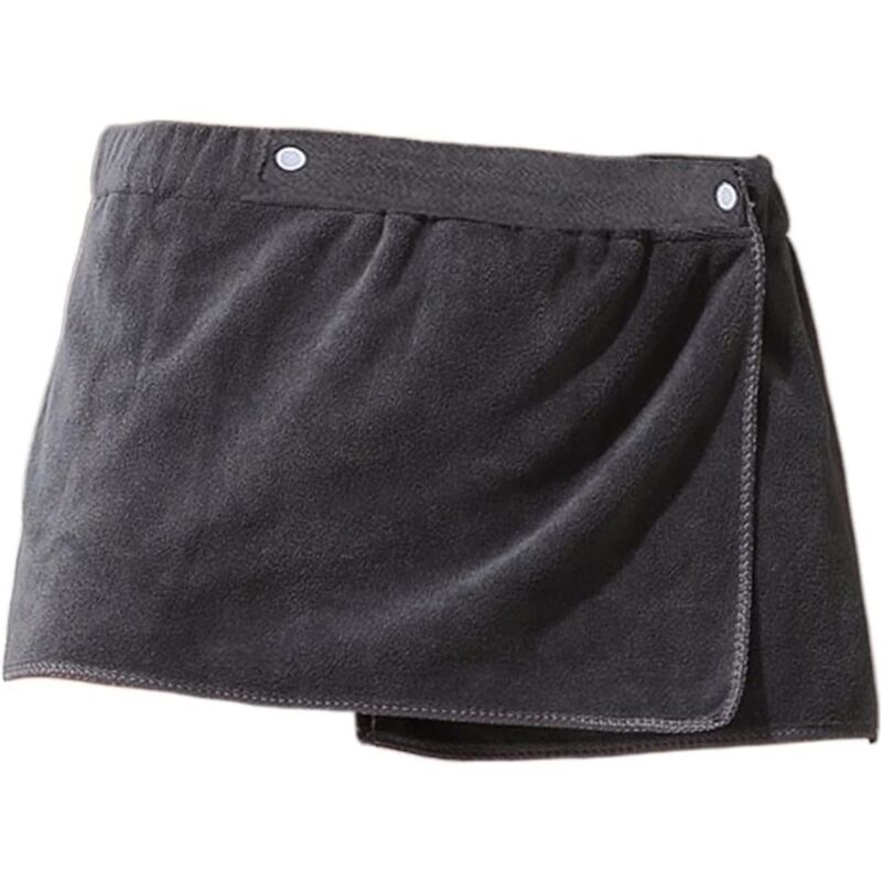 Herrenrock Für Herren, Tragbare Magische Badetücher, Weicher Duschrock, Atmungsaktives Bade- Und Strandkleid, Sport-bademantel Für Erwachsene, 30 X 140 Cm, Grau