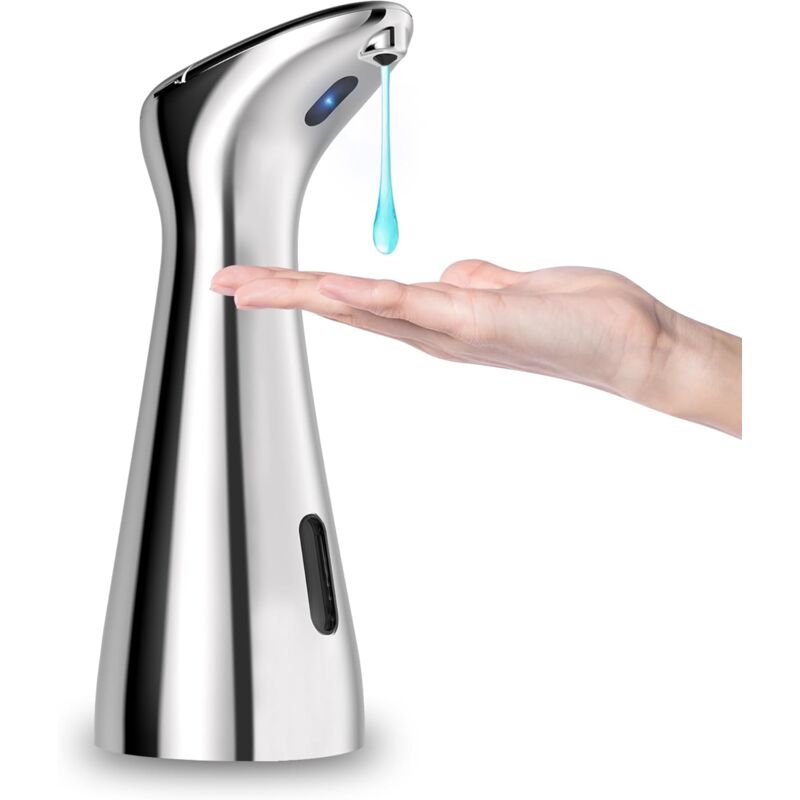 200 Ml Automatischer Seifenspender – Berührungsloser Flüssigseifenspender Mit Infrarotsensor Für Badezimmer, Küchenspüle, Hotel, Restaurant – Silber