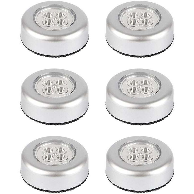 Set Mit 6 Kabellosen, Batteriebetriebenen, Berührungsempfindlichen Klemmleuchten Für Schränke, Arbeitsplatten Oder Waschküchen Kabellos, Batterien Nicht Im Lieferumfang Enthalten