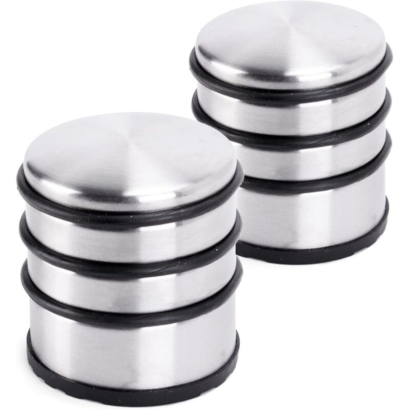 Türstopper Flacher Türstopper Aus Edelstahl, 7 X 8 Cm (l X H) Türkeil 1 Kg Für Schwere Türen – Rutschfester Stopper Aus Edelstahl Für Glatte Böden – 2er-set
