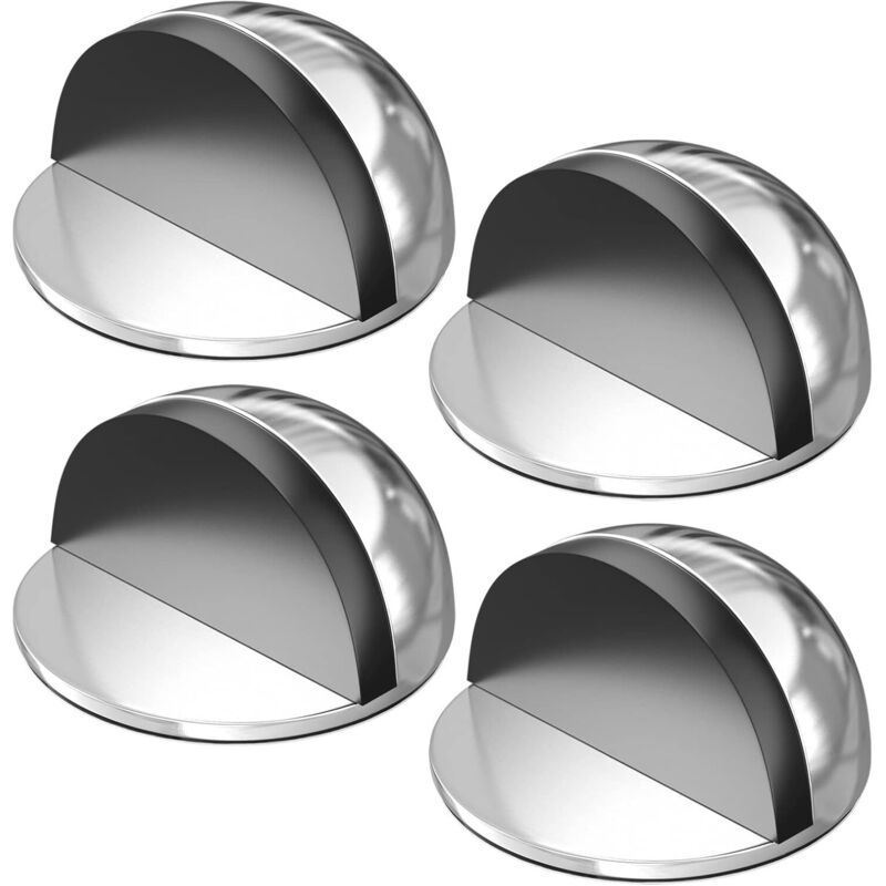 4er-set Türstopper, Türstopper Und Stoßfänger Aus Edelstahl, Türstopper Zum Schutz Von Türen, Wänden Und Möbeln (silber)