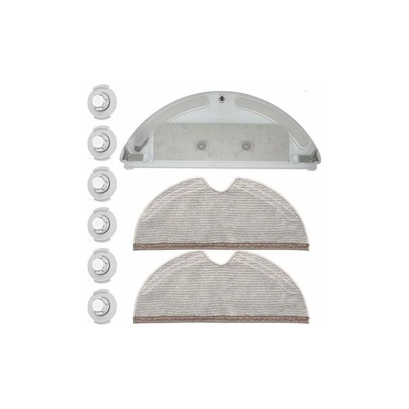 Ulisem – Komplettes Reinigungsset Für Den Wassertank Von Xiaomi Roborock S5, S50, S51, S55 Und S6 – 2 Wiederverwendbare Mikrofasertücher – Optimale Absorption