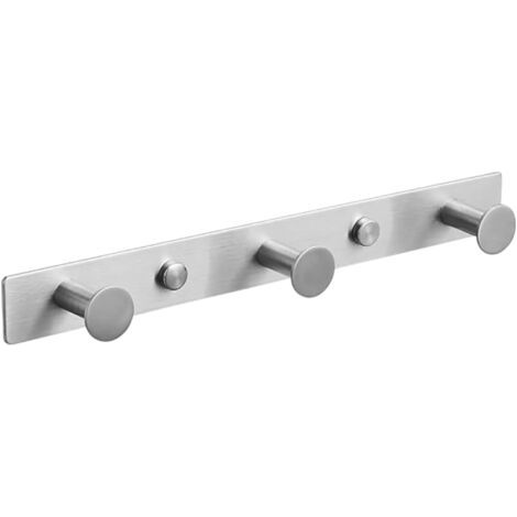 Wandhandtuchhalter – Edelstahl 304, 3 Haken, Gebürstete Oberfläche, 26 X 2,8 Cm