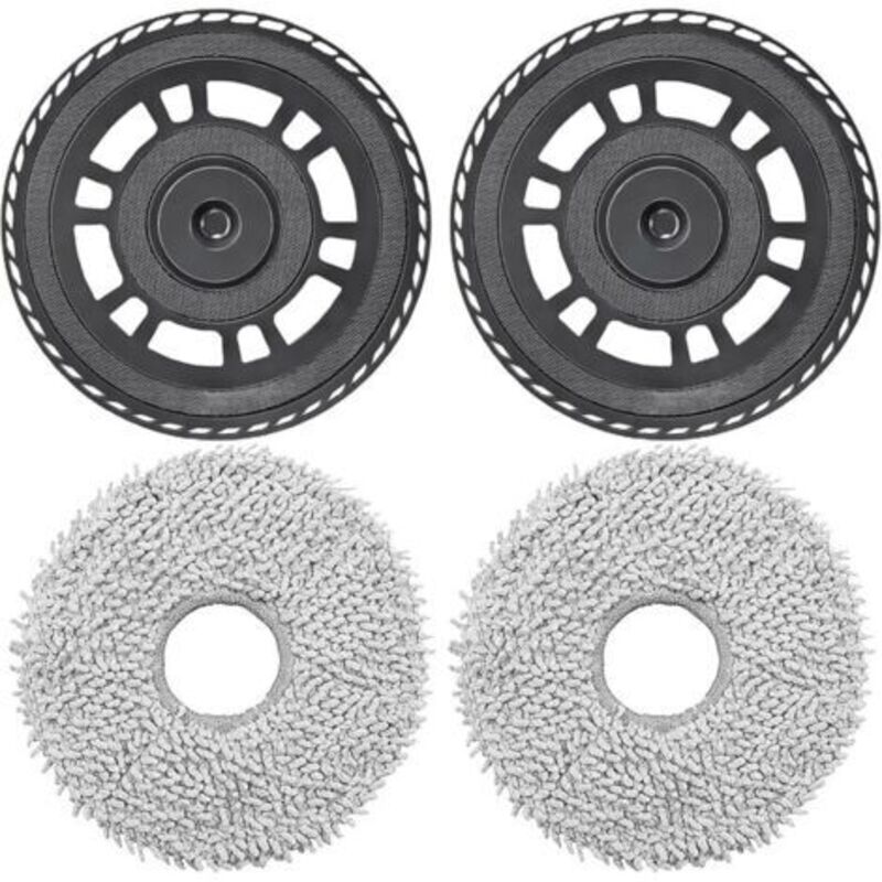 Wischtücher Mit Ersatzhaltern Für Dreame L10s Pro Ultra Heat, X40 Ultra, X40 Master, L40 Ultra, L20 Ultra Saugroboter – Ersatzteile Für Wischplatten