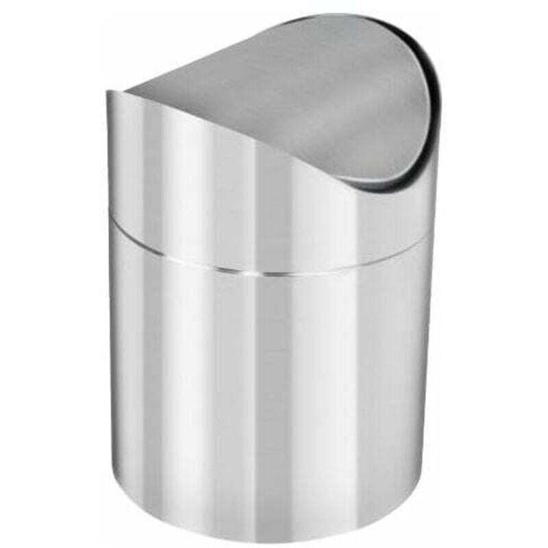 Silberner Edelstahl-badezimmer-mülleimer Mit Deckel
