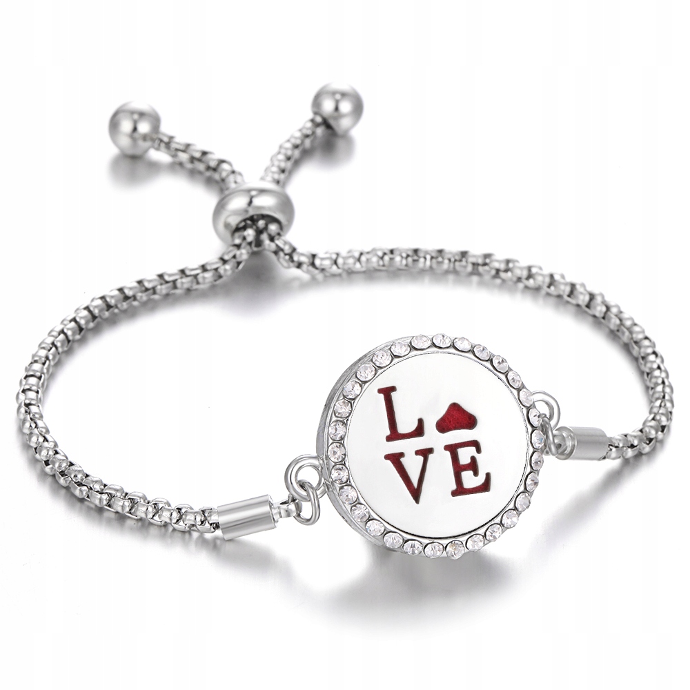 Aromatherapie-armband Aus Stahl, Liebe Liebe B01