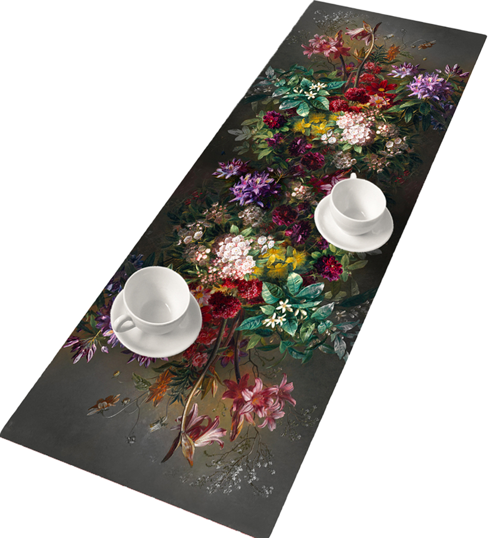 Tischläufer „bouquet“ 95 × 33 Cm – Umweltfreundlicher Filz, Tischschutz, Dekoratives Muster, Bertoni
