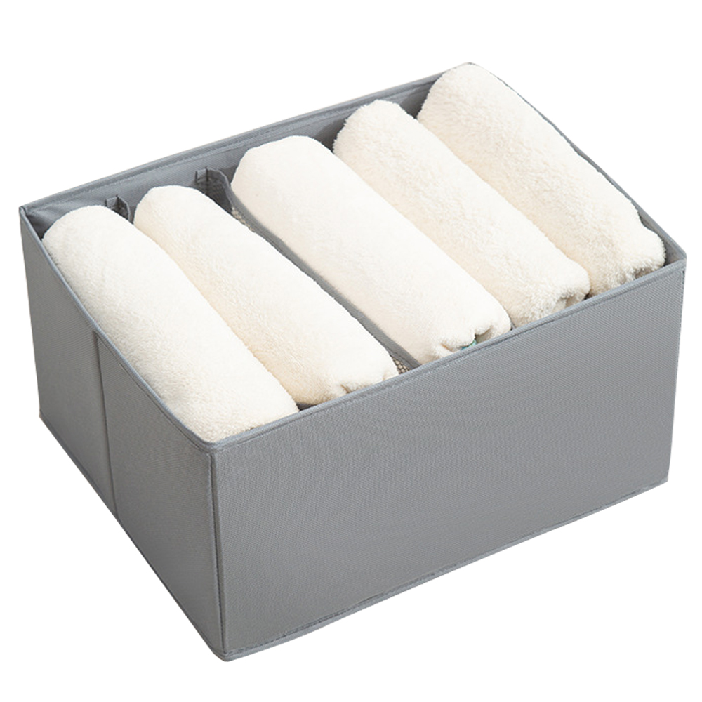 Waschbarer Und Faltbarer Kleiderorganizer Für Den Kleiderschrank, Aufbewahrungsbox Mit 5 Oder 7 Fächern.