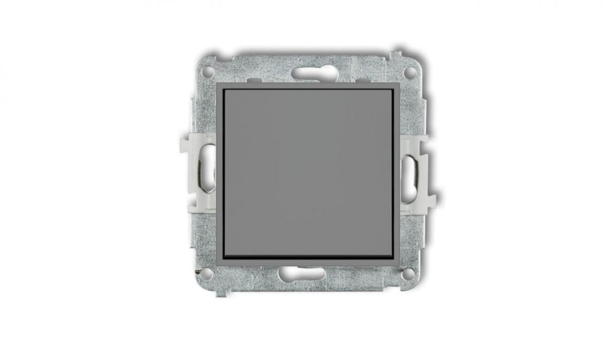 Icon Einpoliger Schaltermechanismus Mattgrau 27iwp-1