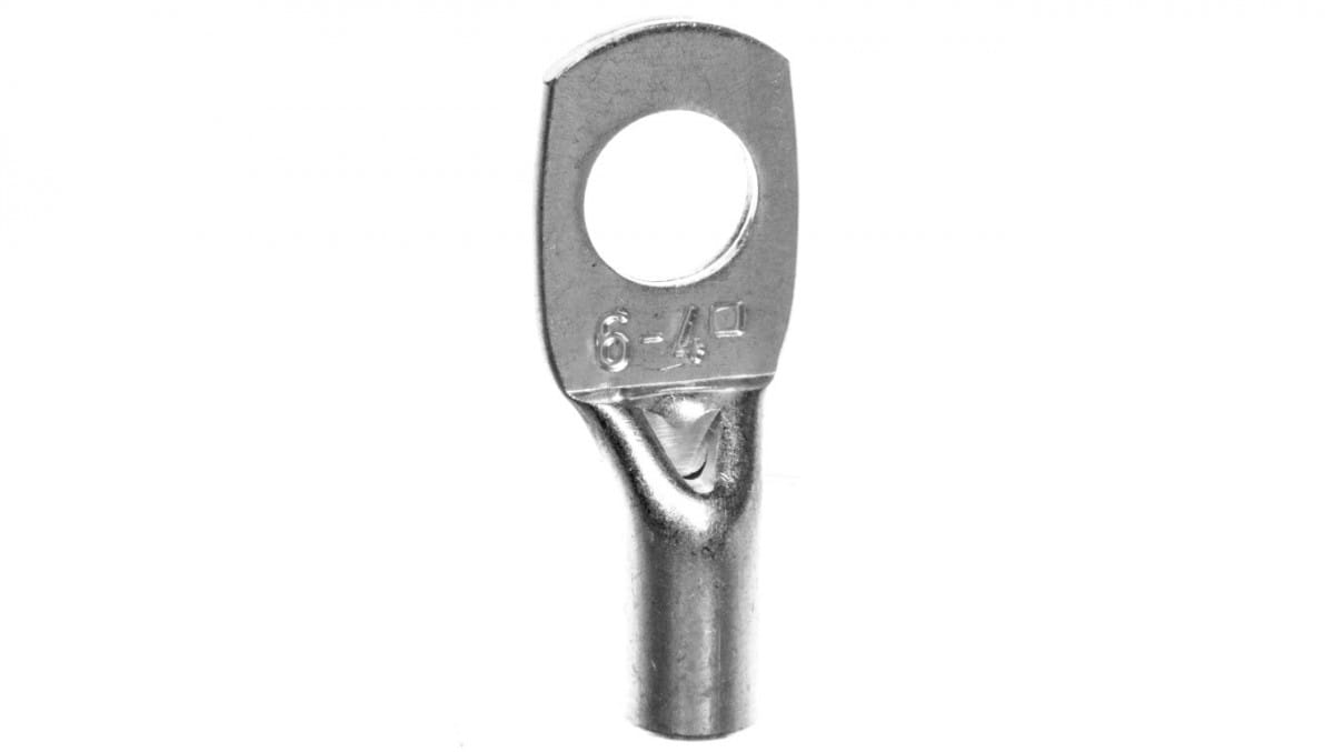 Verzinnter Kupferringkabelschuh 4mm2 M6 Koro 4/6 E11km-01020199780 /100 Stück/