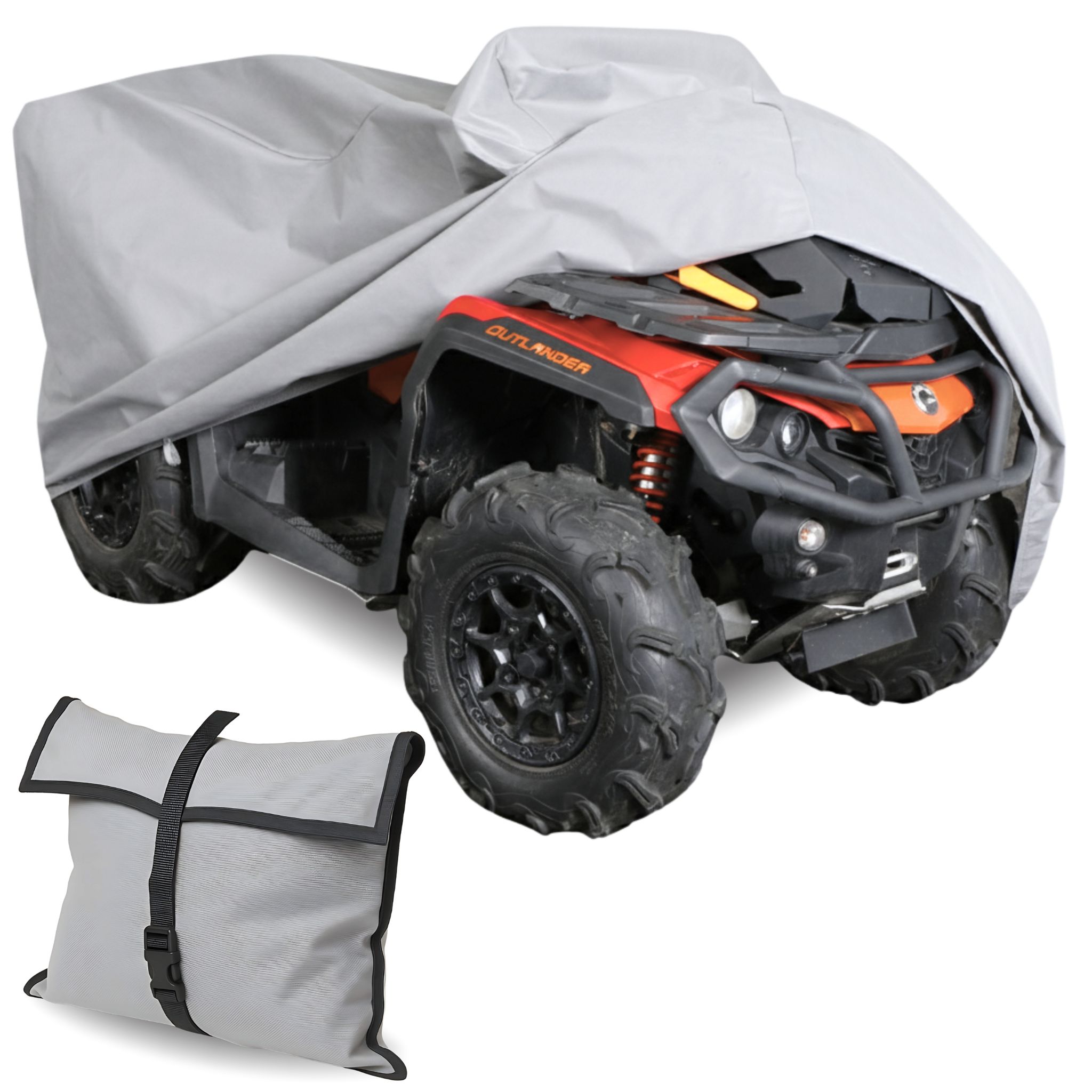 Quad Cover Xl 225-250cm Plane Uv-schutz Klassisches Grau