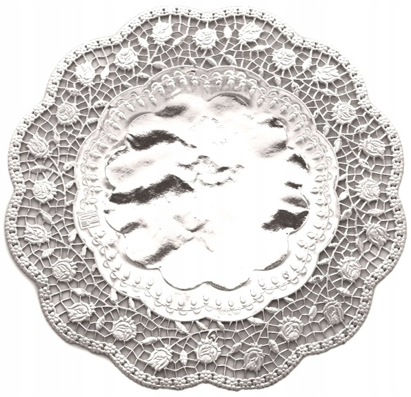 Dekorative Serviette 17 Cm Silber 1 Stück.
