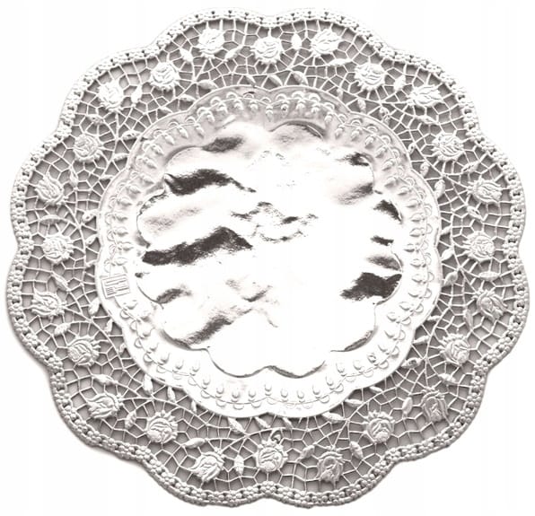 Dekorative Serviette 17 Cm Silber 1 Stück.