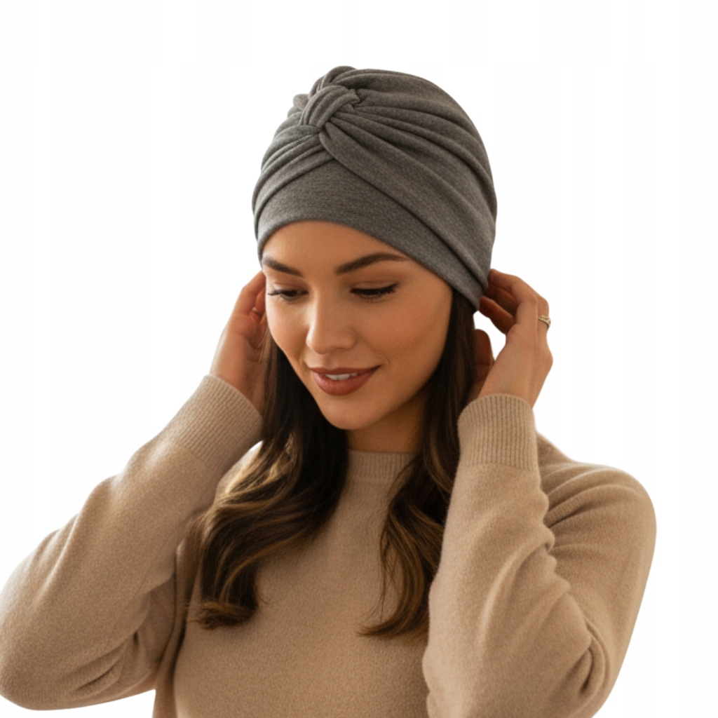 Ela Damen-turban-basalt-pullover Aus Warmem, Schönem Viskosematerial Für Herbst Und Winter