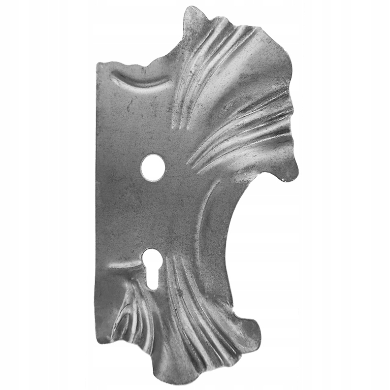 Rechte Platte, 72 Lochabstand, Geschmiedete Elemente 63.128.72 H270xl160 2mm