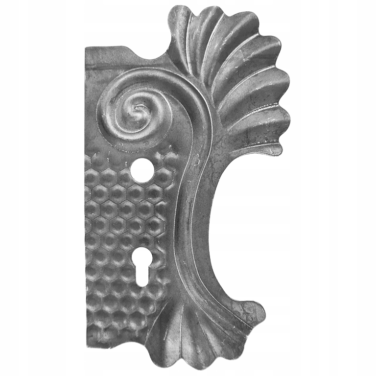 Rechte Platte, 72 Lochabstand, Geschmiedete Elemente 63.137.72 H290xl160 2mm
