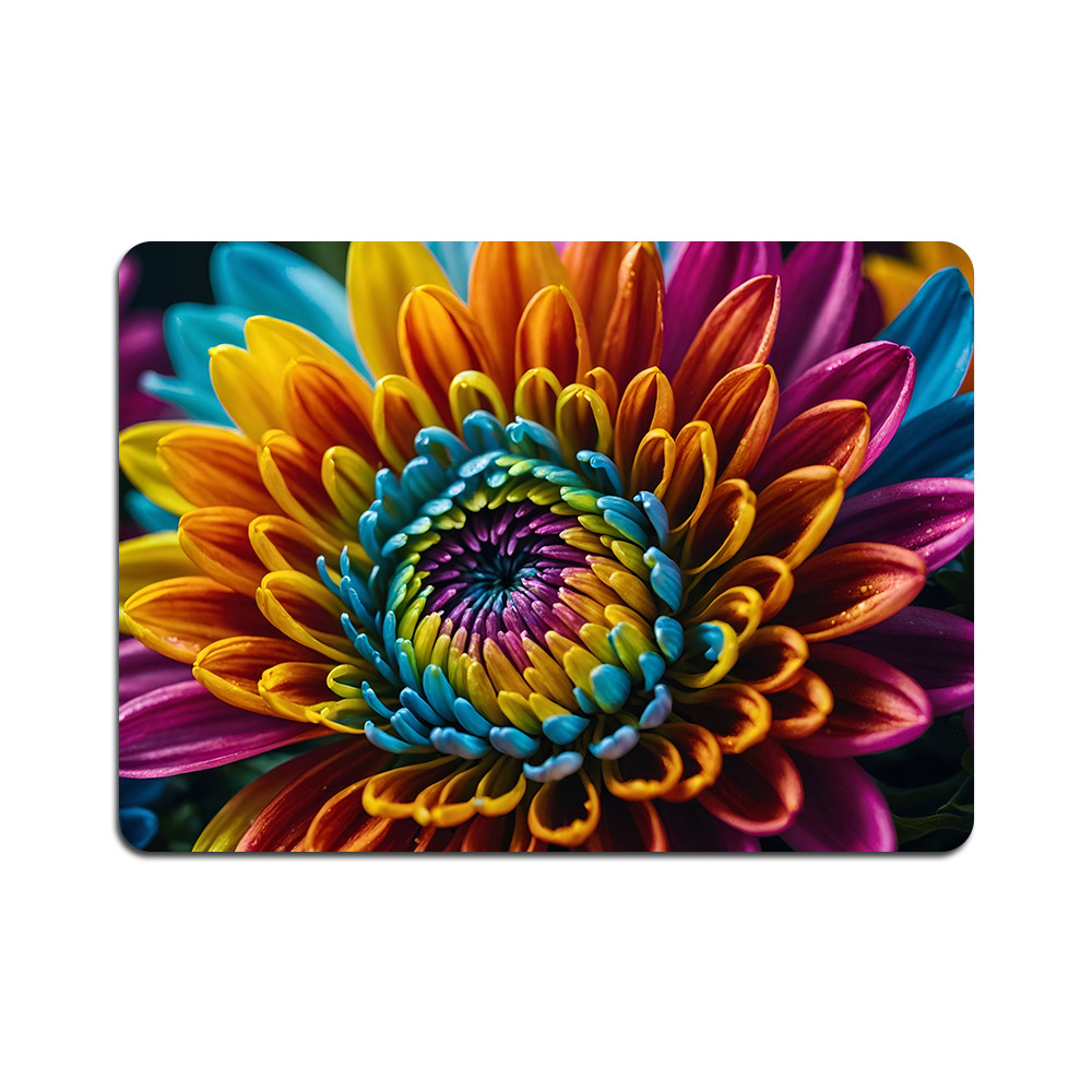 Schreibtischunterlage 50×70 Cm, Muster „offene Blumen“ – Umweltfreundlicher Filz, Hd-druck, Tischplattenschutz, Für Büro Und Wohnzimmer – Bertoni