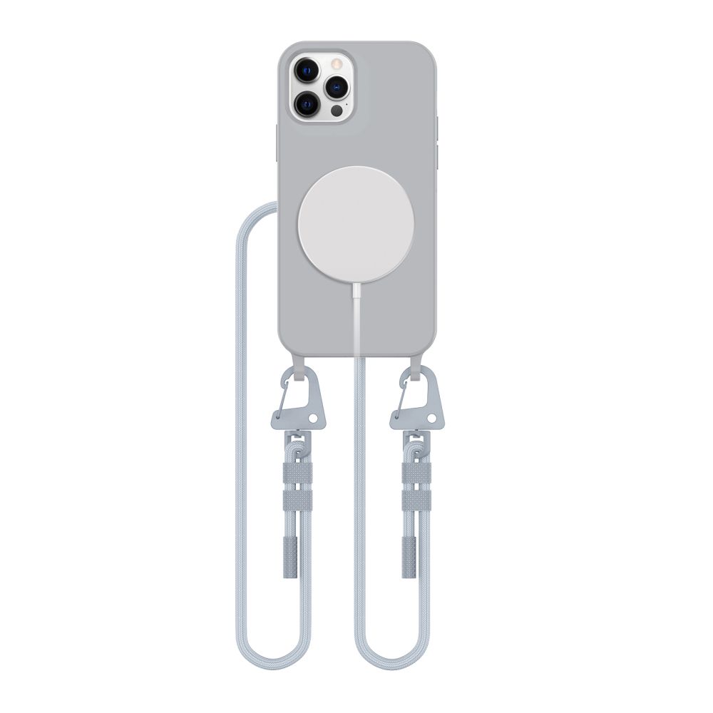 Tech-protect Magnetverschluss Magsafe Iphone 12 / 12 Pro, Kreidegrau