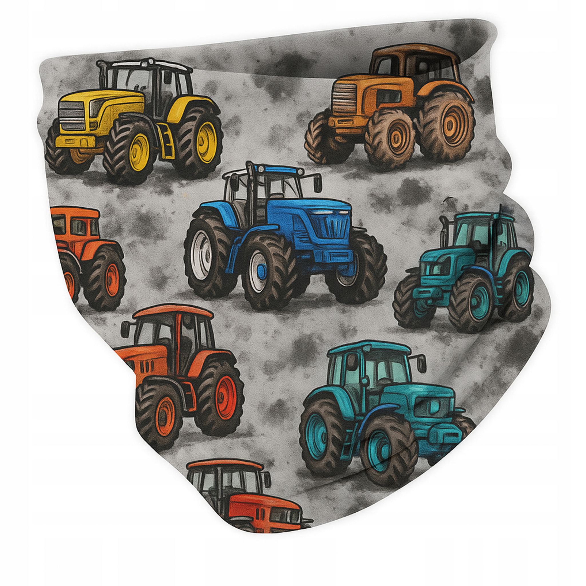 Kinderschal 3 - 9 Jahre Universal Herbst-winter In Tractors