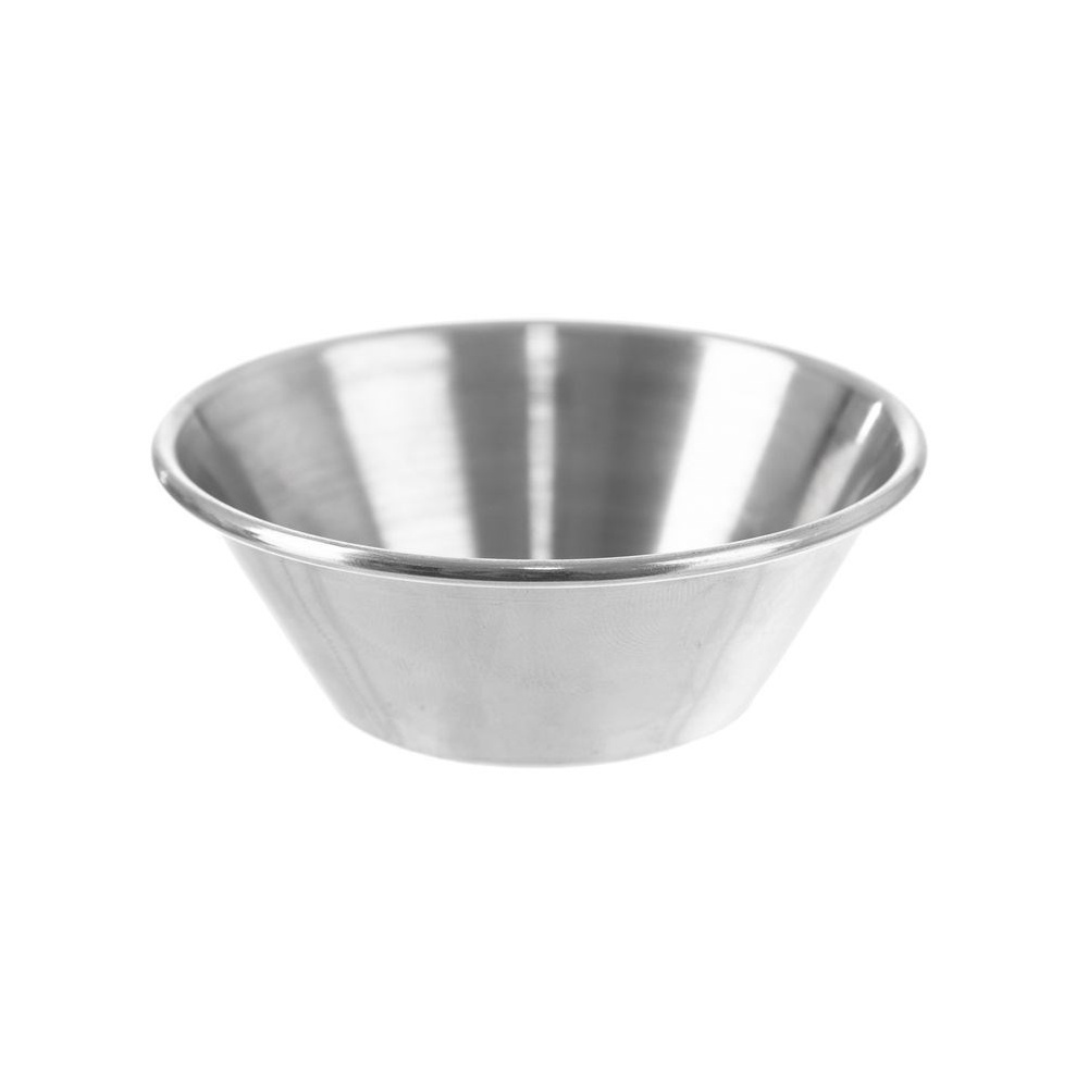Stahlschale Für Dipsauce, Saucenschiffchen, Dipschale, Behälter, 6,5 Cm, 40 Ml
