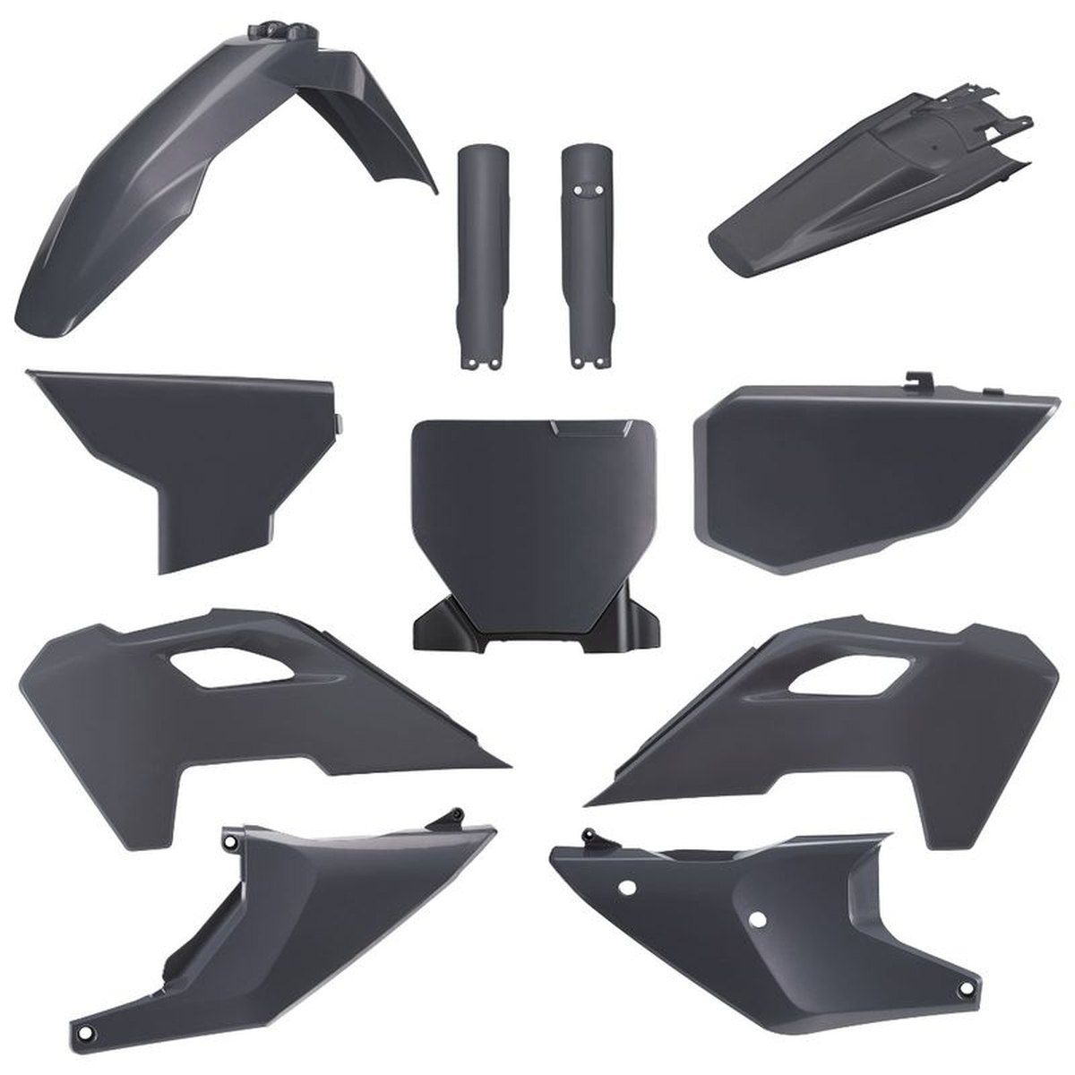 Komplettes Verkleidungsset Von Polisport Für Husqvarna Tc Fc 23/25, Grau, Robust