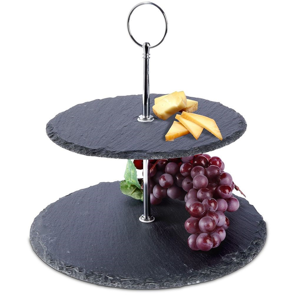 Orion Dekorative 2-stöckige Steinobstkuchenplatte 23 Cm