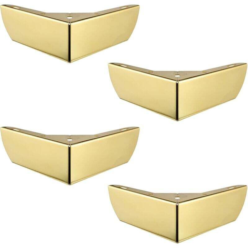 Goldfarbene 50-mm-küchenmöbelfüße Zum Selberbauen, Massive Metall-stuhlbeine Für Couchtisch, Schrank, Bett, Sofa, Silberfarben, Geräuscharm, Rutschfest, 4er-set