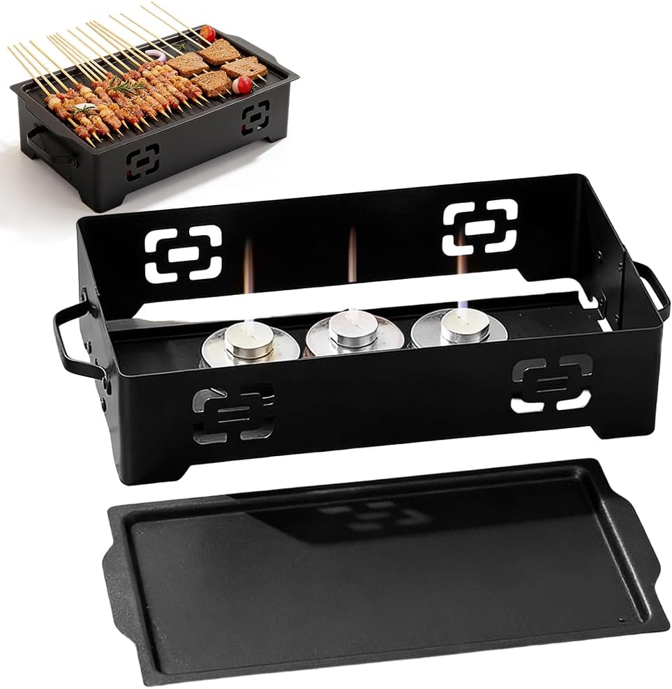 Bbq Warming Plate, Stainless Steel Grill Warmer For Meat And Vegetables, Food Warmer For Garden, Camping And Outdoor Bbq Parties, Warming Container For Grilling And Serving
